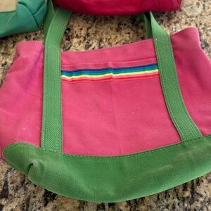 70s-80s Canvas tote bags. Selling as is and all together.